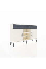 Arges Konsol 4 Raflı 3 Çekmeceli 2 Kapaklı 132x30x83 - S144M021V05A