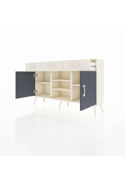Arges Konsol 4 Raflı 3 Çekmeceli 2 Kapaklı 132x30x83 - S144M021V07A
