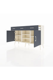 Arges Konsol 4 Raflı 3 Çekmeceli 2 Kapaklı 132x30x83 - S144M021V08A