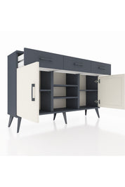 Arges Konsol 4 Raflı 3 Çekmeceli 2 Kapaklı 132x30x83 - S144M021V14A