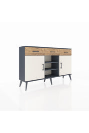 Arges Konsol 4 Raflı 3 Çekmeceli 2 Kapaklı 132x30x83 - S144M021V15A