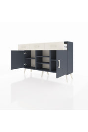 Arges Konsol 4 Raflı 3 Çekmeceli 2 Kapaklı 132x30x83 - S144M021V16A