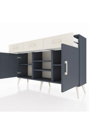 Arges Konsol 4 Raflı 3 Çekmeceli 2 Kapaklı 132x30x83 - S144M021V16A