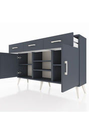 Arges Konsol 4 Raflı 3 Çekmeceli 2 Kapaklı 132x30x83 - S144M021V17A