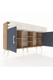 Arges Konsol 4 Raflı 3 Çekmeceli 2 Kapaklı 132x30x83 - S144M021V25A