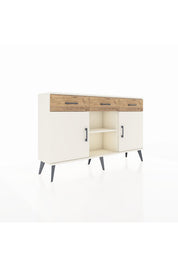 Arges Konsol 3 Raflı 3 Çekmeceli 3 Kapaklı 132x30x83 - S144M022V06A