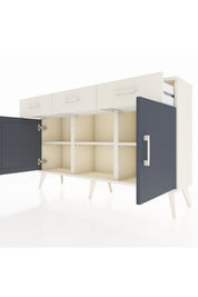 Arges Konsol 3 Raflı 3 Çekmeceli 3 Kapaklı 132x30x83 - S144M022V07A