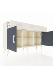 Arges Konsol 3 Raflı 3 Çekmeceli 3 Kapaklı 132x30x83 - S144M022V07A
