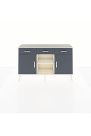 Arges Konsol 3 Raflı 3 Çekmeceli 3 Kapaklı 132x30x83 - S144M022V08A