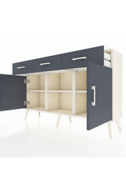 Arges Konsol 3 Raflı 3 Çekmeceli 3 Kapaklı 132x30x83 - S144M022V08A
