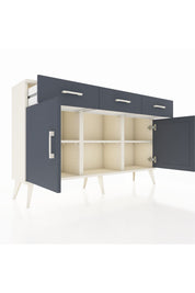 Arges Konsol 3 Raflı 3 Çekmeceli 3 Kapaklı 132x30x83 - S144M022V08A