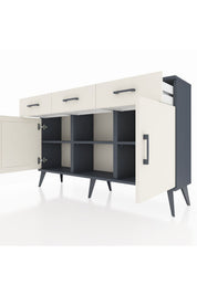 Arges Konsol 3 Raflı 3 Çekmeceli 3 Kapaklı 132x30x83 - S144M022V13A