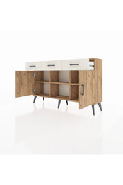 Arges Konsol 3 Raflı 3 Çekmeceli 3 Kapaklı 132x30x83 - S144M022V19A