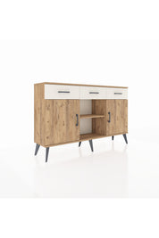 Arges Konsol 3 Raflı 3 Çekmeceli 3 Kapaklı 132x30x83 - S144M022V19A