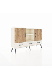 Arges Konsol 6 Raflı 3 Çekmeceli 3 Kapaklı 132x30x83 - S144M023V01A