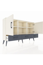 Arges Konsol 6 Raflı 3 Çekmeceli 3 Kapaklı 132x30x83 - S144M023V05A