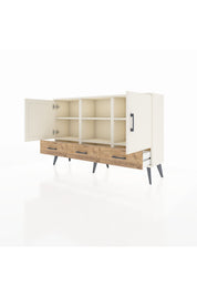 Arges Konsol 6 Raflı 3 Çekmeceli 3 Kapaklı 132x30x83 - S144M023V06A