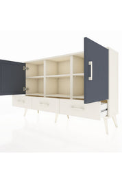 Arges Konsol 6 Raflı 3 Çekmeceli 3 Kapaklı 132x30x83 - S144M023V07A