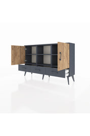Arges Konsol 6 Raflı 3 Çekmeceli 3 Kapaklı 132x30x83 - S144M023V11A