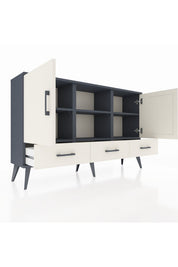 Arges Konsol 6 Raflı 3 Çekmeceli 3 Kapaklı 132x30x83 - S144M023V13A