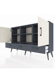 Arges Konsol 6 Raflı 3 Çekmeceli 3 Kapaklı 132x30x83 - S144M023V14A
