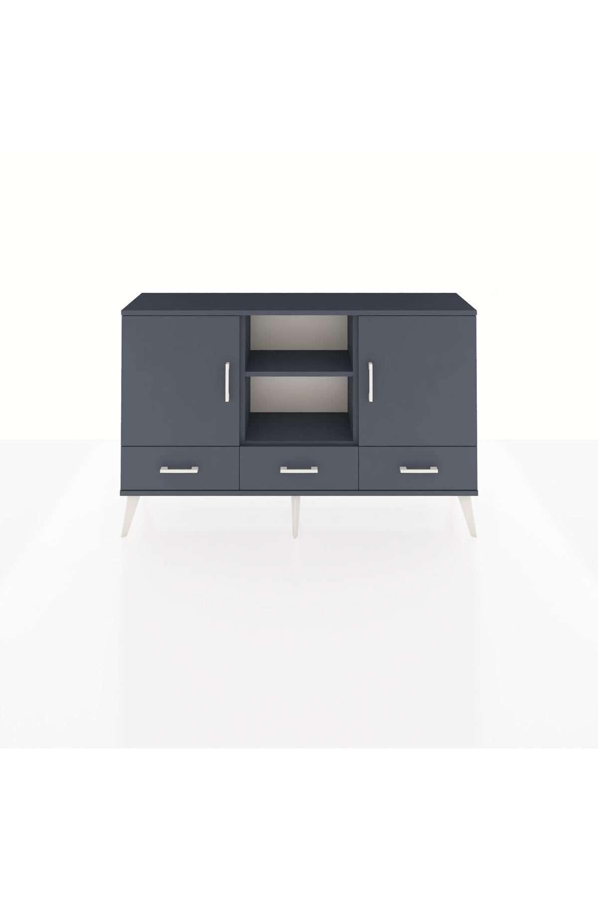 Arges Konsol 6 Raflı 3 Çekmeceli 3 Kapaklı 132x30x83 - S144M023V17A