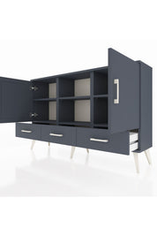 Arges Konsol 6 Raflı 3 Çekmeceli 3 Kapaklı 132x30x83 - S144M023V17A