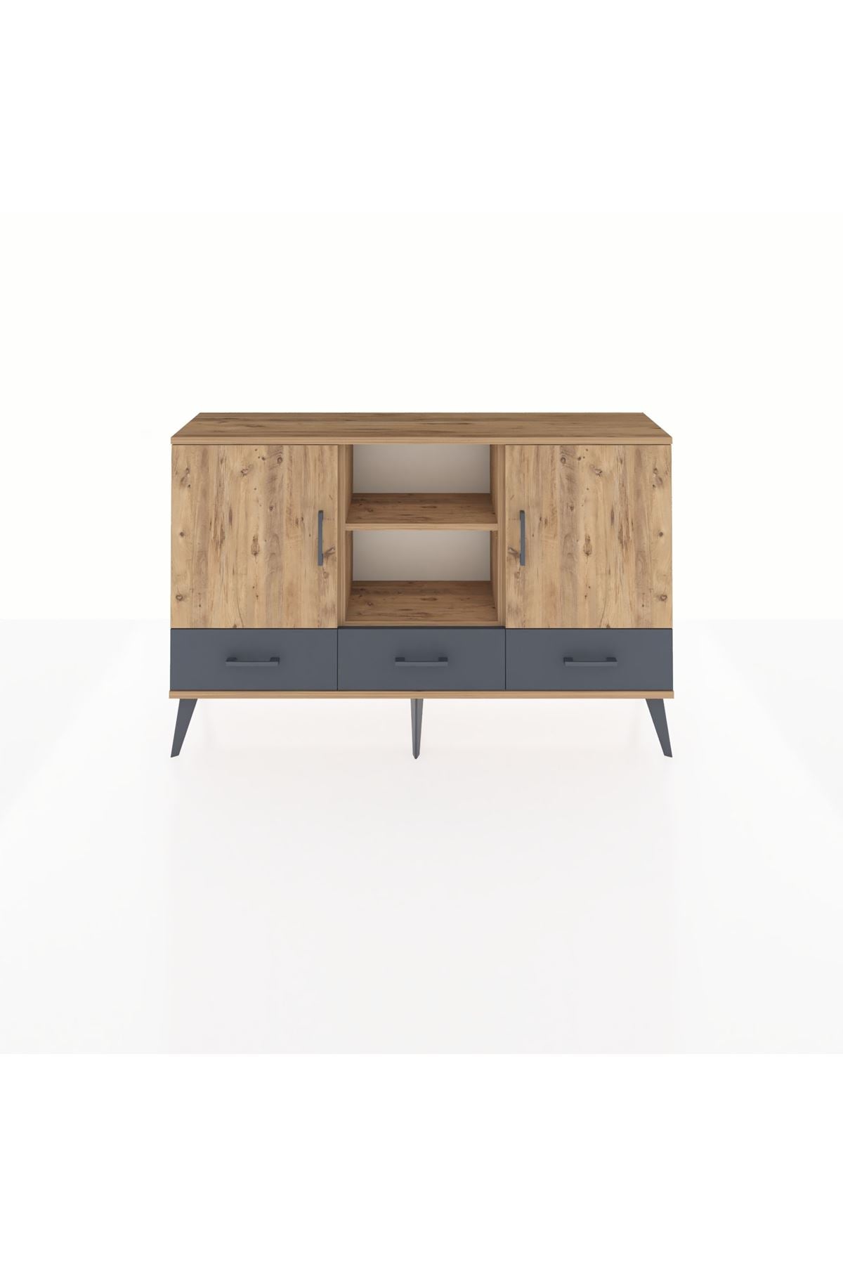 Arges Konsol 6 Raflı 3 Çekmeceli 3 Kapaklı 132x30x83 - S144M023V20A