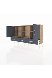 Arges Konsol 6 Raflı 3 Çekmeceli 3 Kapaklı 132x30x83 - S144M023V26A