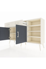 Arges Konsol 5 Raflı 2 Çekmeceli 2 Kapaklı 132x30x83 - S144M024V07A