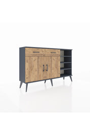 Arges Konsol 5 Raflı 2 Çekmeceli 2 Kapaklı 132x30x83 - S144M024V12A