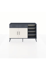 Arges Konsol 5 Raflı 2 Çekmeceli 2 Kapaklı 132x30x83