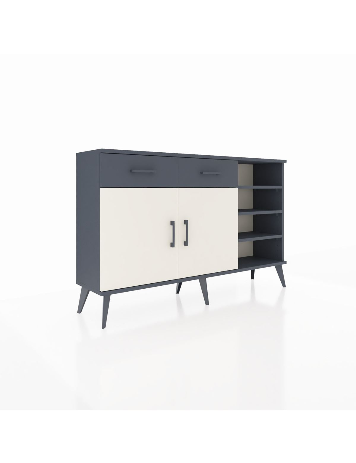 Arges Konsol 5 Raflı 2 Çekmeceli 2 Kapaklı 132x30x83 - S144M024V14A