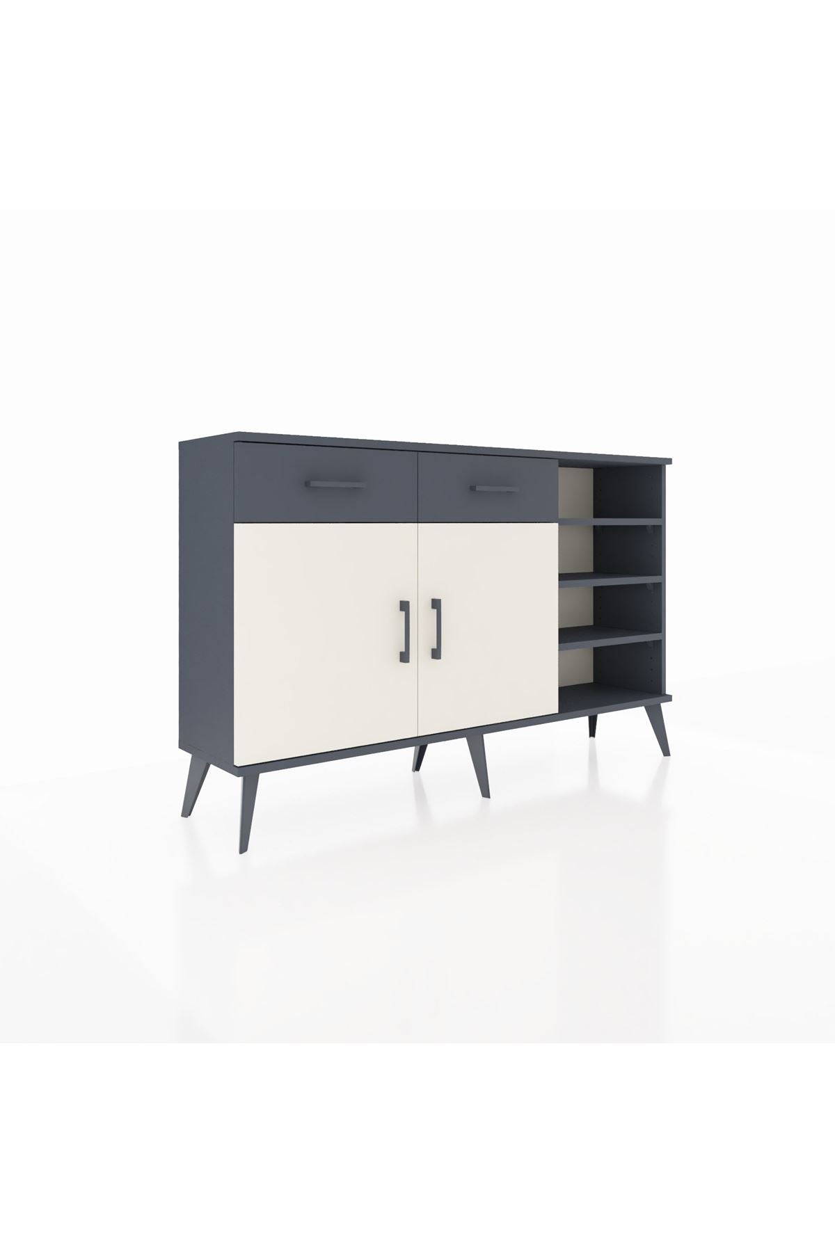 Arges Konsol 5 Raflı 2 Çekmeceli 2 Kapaklı 132x30x83 - S144M024V14A