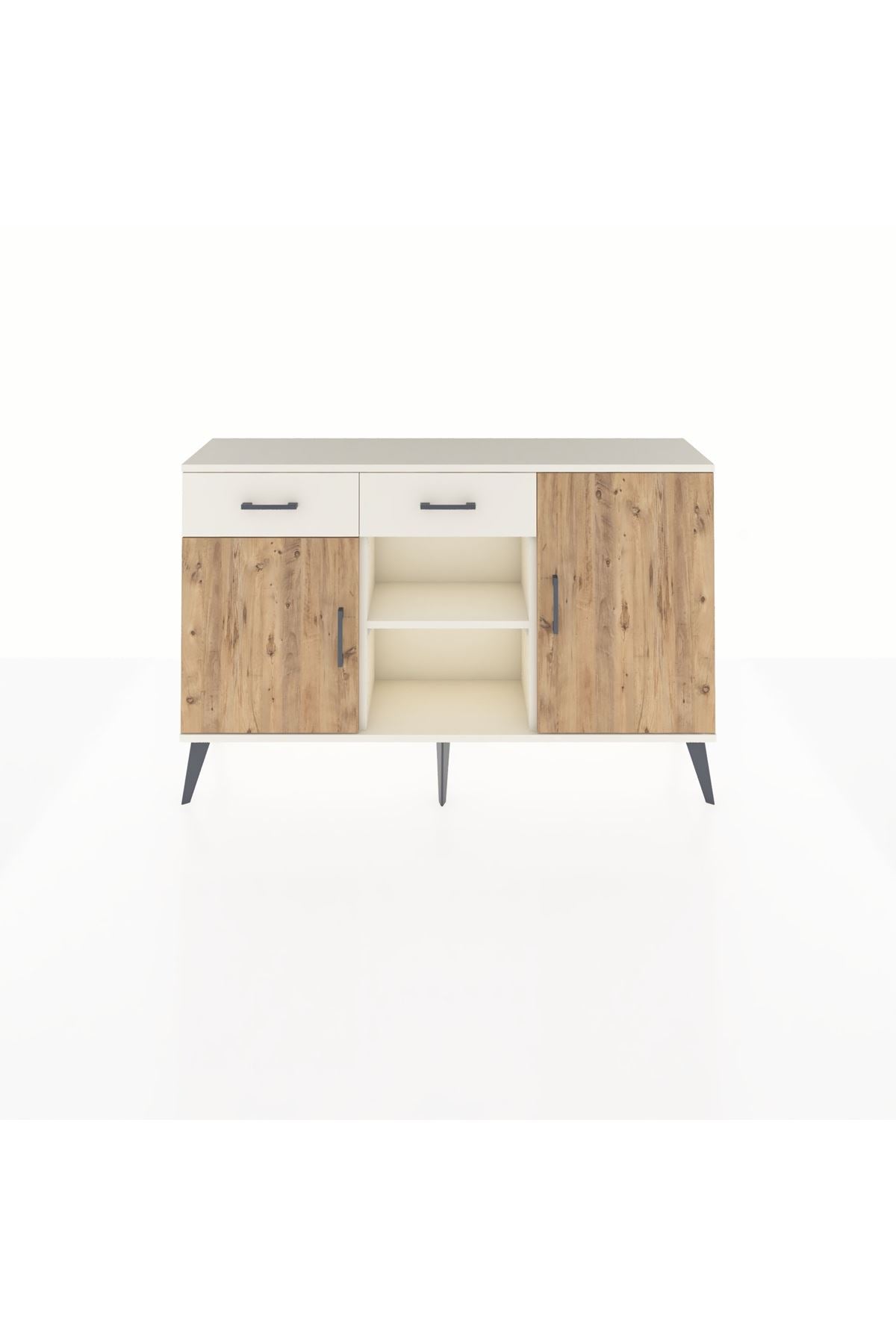 Arges Konsol 3 Raflı 2 Çekmeceli 3 Kapaklı 132x30x83 - S144M025V01A