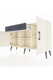 Arges Konsol 3 Raflı 2 Çekmeceli 3 Kapaklı 132x30x83 - S144M025V05A