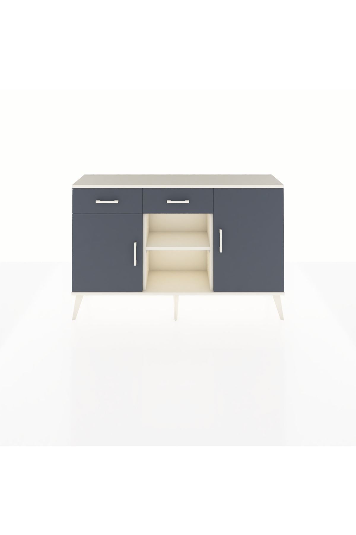 Arges Konsol 3 Raflı 2 Çekmeceli 3 Kapaklı 132x30x83 - S144M025V08A
