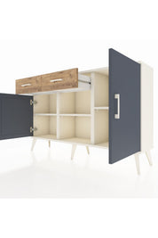 Arges Konsol 3 Raflı 2 Çekmeceli 3 Kapaklı 132x30x83 - S144M025V09A