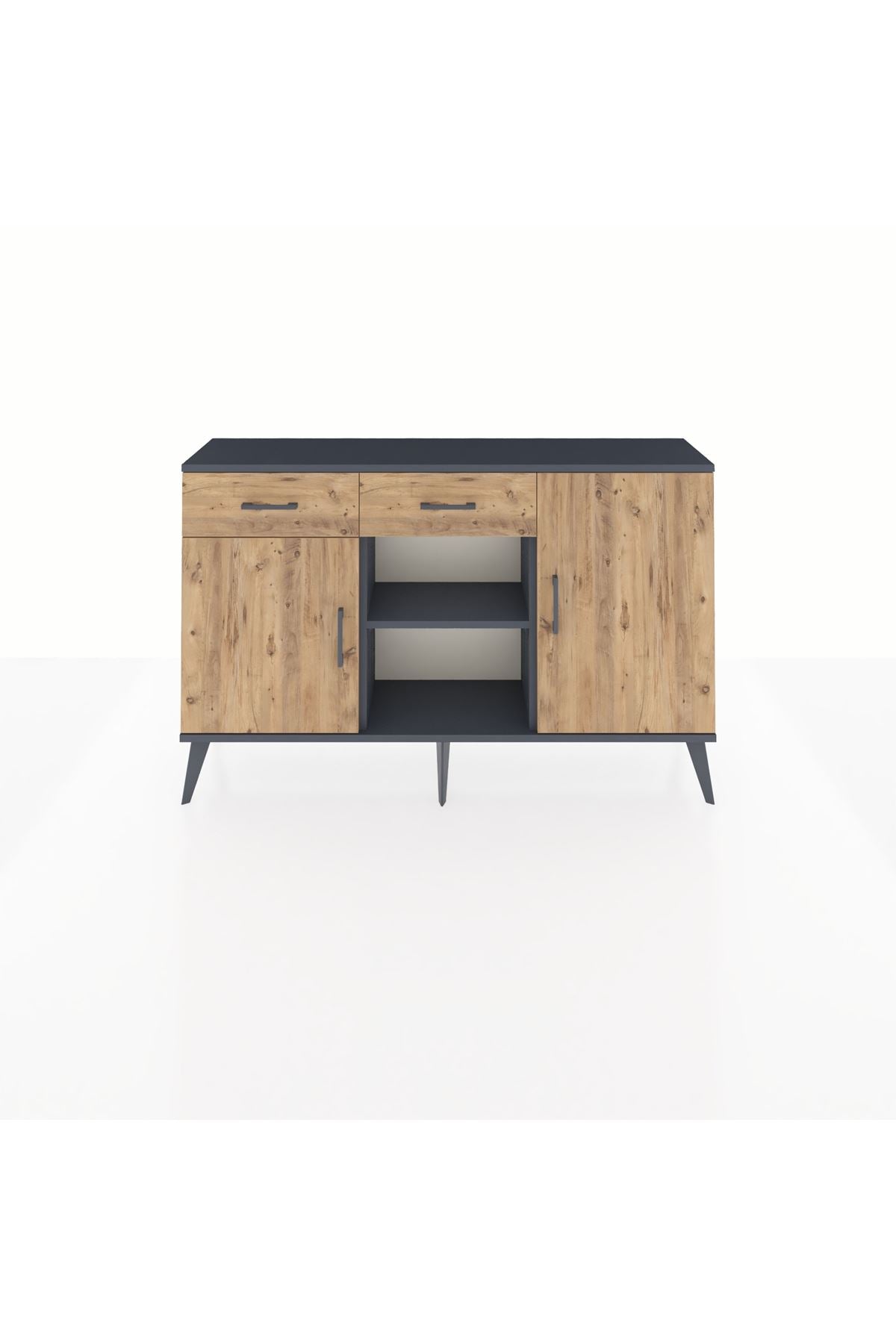 Arges Konsol 3 Raflı 2 Çekmeceli 3 Kapaklı 132x30x83 - S144M025V12A