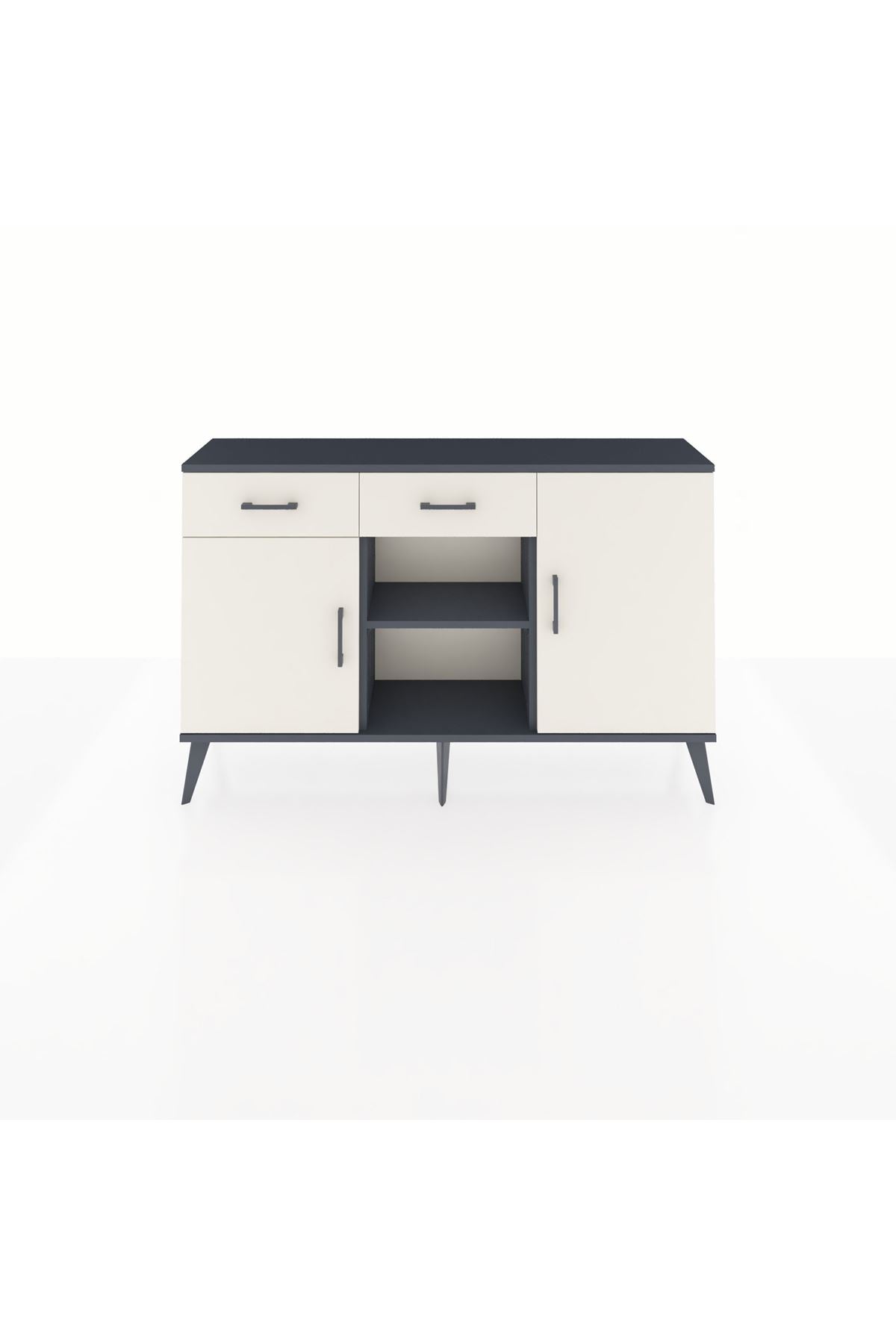 Arges Konsol 3 Raflı 2 Çekmeceli 3 Kapaklı 132x30x83 - S144M025V13A