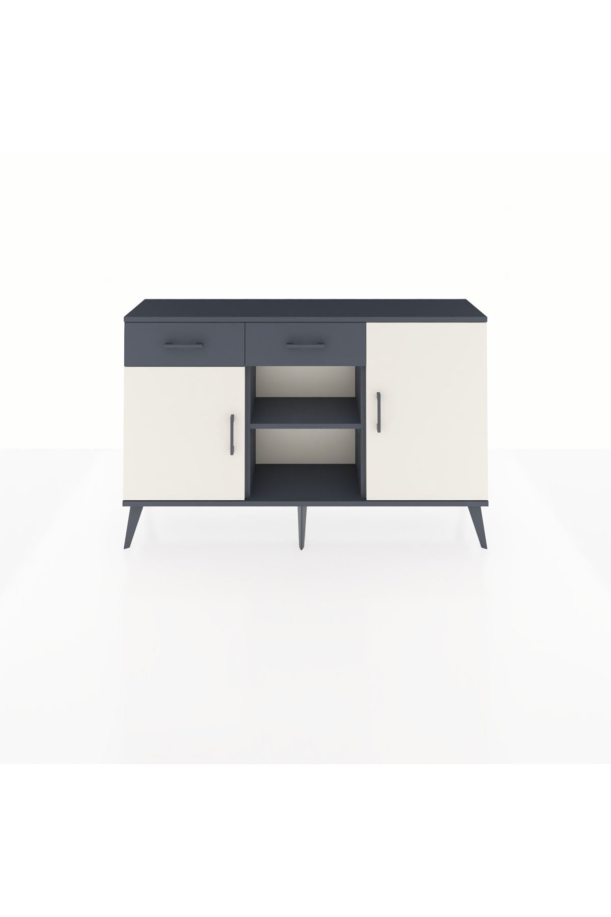 Arges Konsol 3 Raflı 2 Çekmeceli 3 Kapaklı 132x30x83 - S144M025V14A