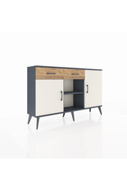 Arges Konsol 3 Raflı 2 Çekmeceli 3 Kapaklı 132x30x83 - S144M025V15A