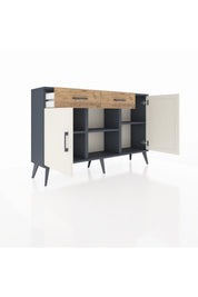 Arges Konsol 3 Raflı 2 Çekmeceli 3 Kapaklı 132x30x83 - S144M025V15A