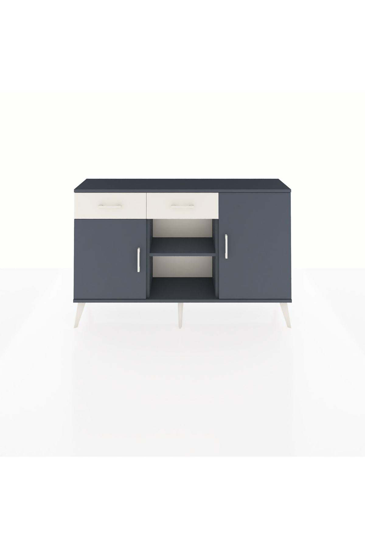 Arges Konsol 3 Raflı 2 Çekmeceli 3 Kapaklı 132x30x83 - S144M025V16A