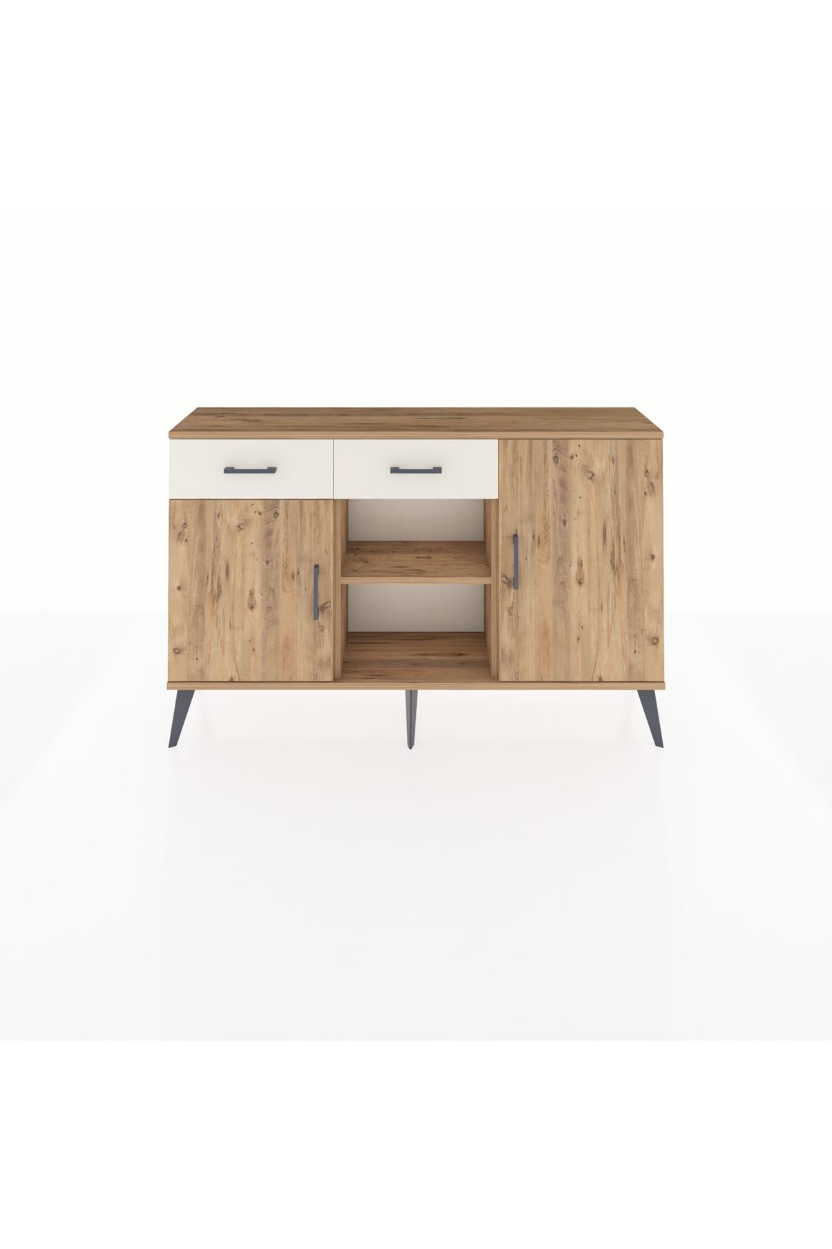 Arges Konsol 3 Raflı 2 Çekmeceli 3 Kapaklı 132x30x83 - S144M025V19A
