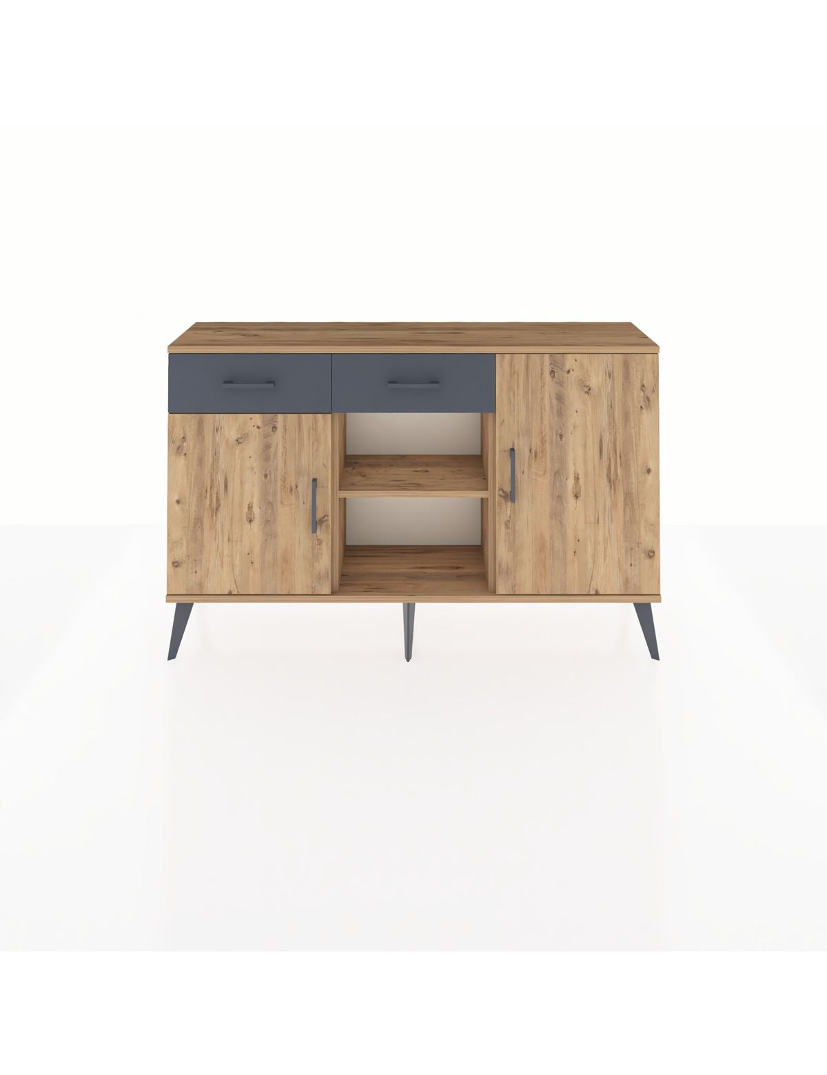 Arges Konsol 3 Raflı 2 Çekmeceli 3 Kapaklı 132x30x83 - S144M025V20A