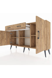Arges Konsol 3 Raflı 2 Çekmeceli 3 Kapaklı 132x30x83 - S144M025V21A
