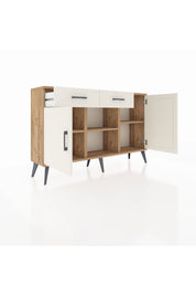 Arges Konsol 3 Raflı 2 Çekmeceli 3 Kapaklı 132x30x83 - S144M025V22A