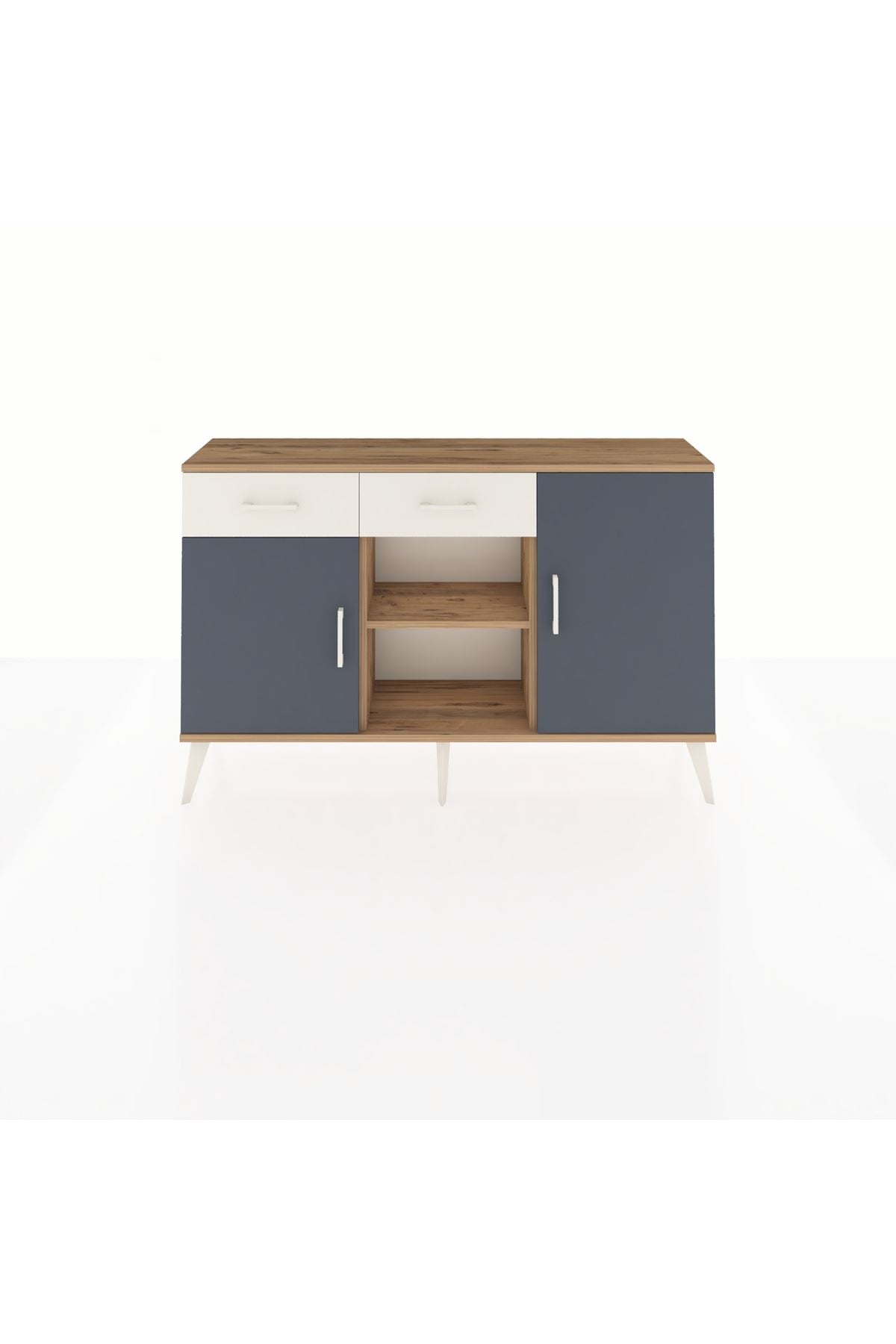 Arges Konsol 3 Raflı 2 Çekmeceli 3 Kapaklı 132x30x83 - S144M025V25A