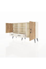 Arges Konsol 5 Raflı 2 Çekmeceli 3 Kapaklı 132x30x83 - S144M026V01A
